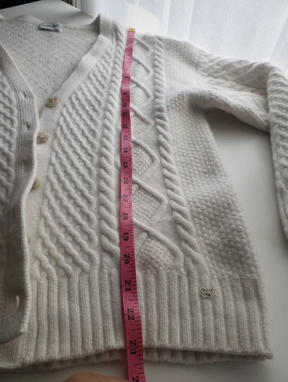Aritzia Sunday Best Wool Blend Women's Swester Cardigan - Picture 8 of 9